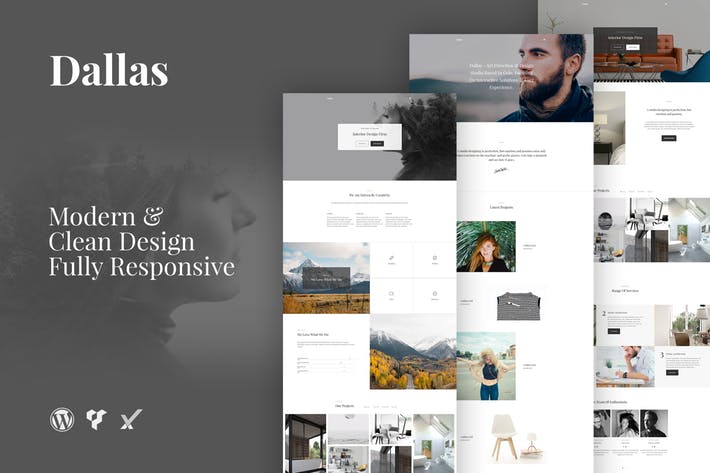 Dallas Minimal Portfolio Business WordPress-Theme