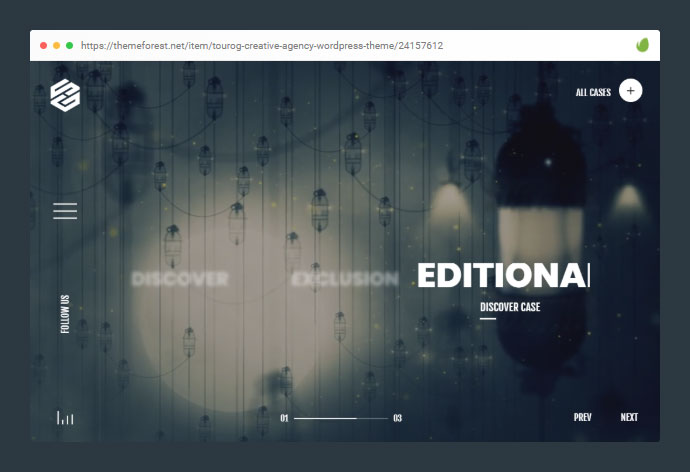 Tourog | Thème WordPress pour agence créative
