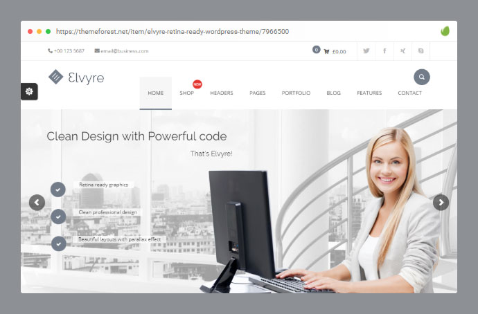 Elvyre – Tema WordPress Retina Ready