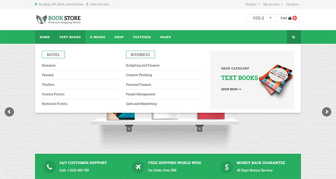 Tema WordPress WooCommerce Librărie