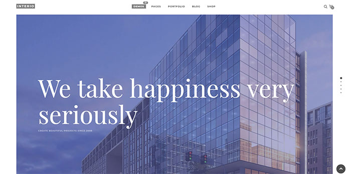 Interio | Tema dell'architettura di WordPress