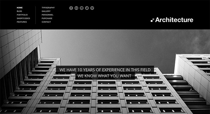 Architettura - Tema WordPress