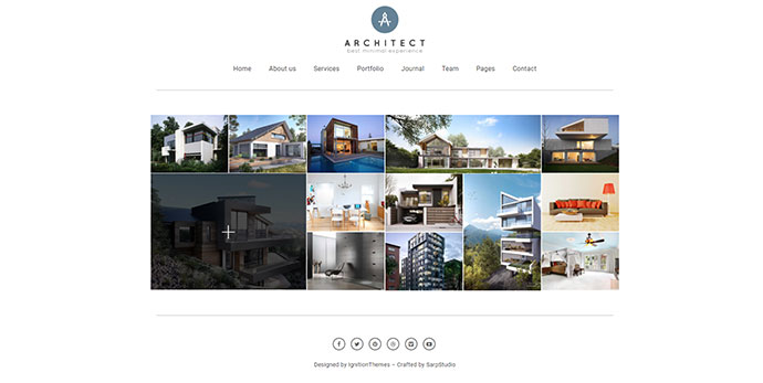 Architetto - Tema WordPress per agenzia creativa