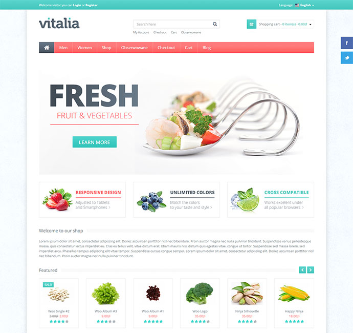 Vitalia - 다목적 WooCommerce 테마