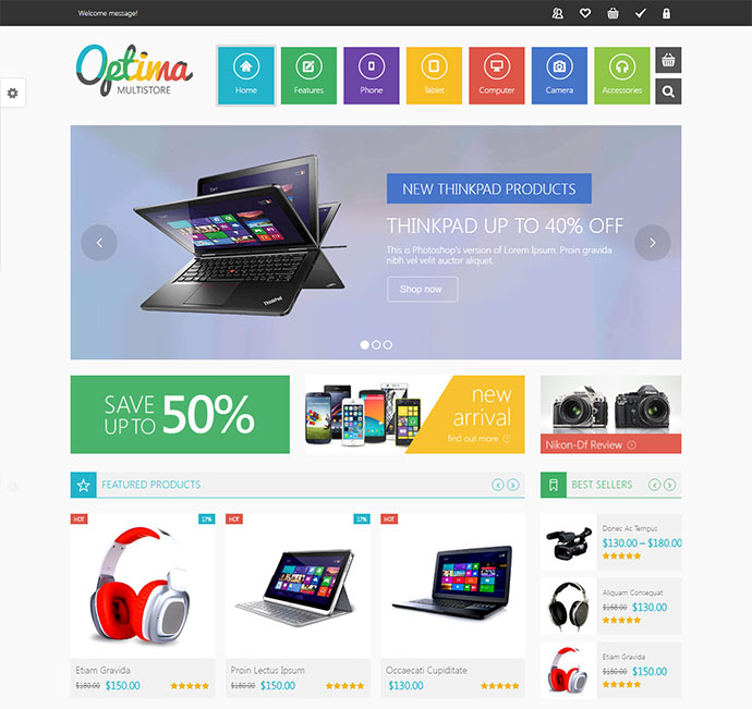 VG Optima - MultiStore WordPress WooCommerce 테마