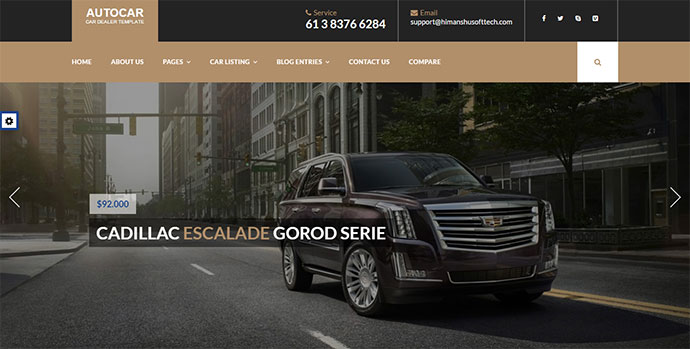 Thème WordPress pour concessionnaire automobile - Auto Car