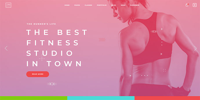TopFit - Ein modernes Fitness-, Fitness- und Lifestyle-Thema