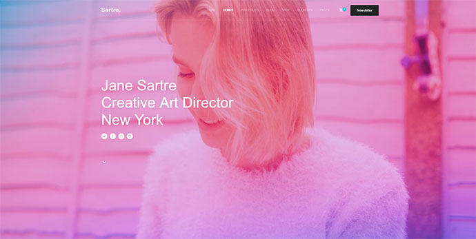 Sartre - Kreatives Mehrzweck-WordPress-Theme