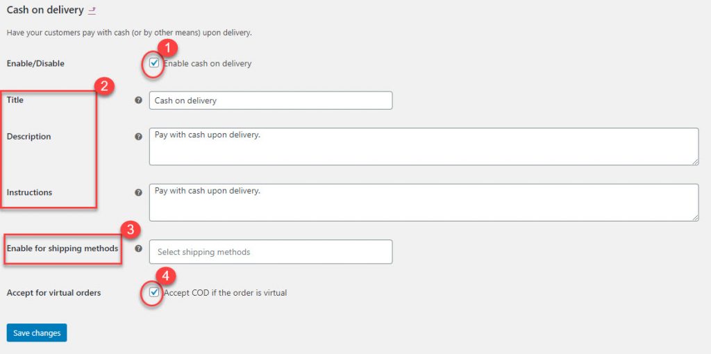 WooCommerce-Zahlungsoptionen