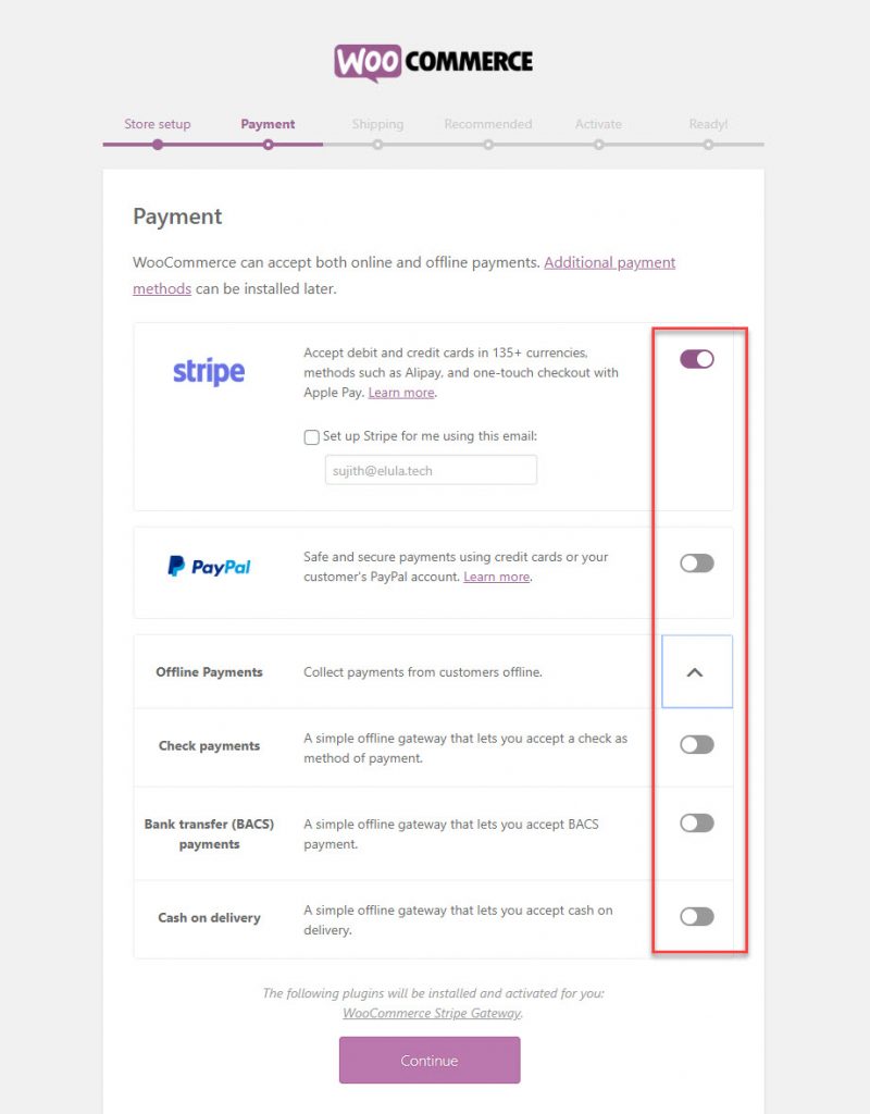WooCommerce-Zahlungsoptionen