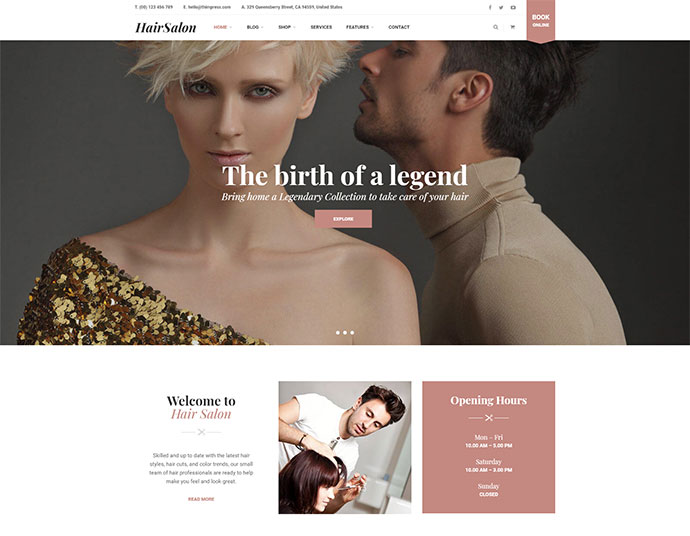Salox | Thème WordPress pour salon de coiffure