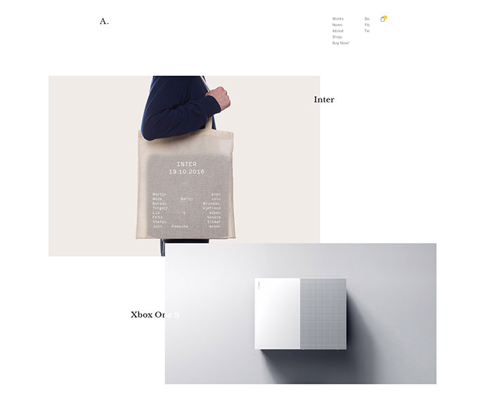 Arnold. Minimalistisches Portfolio