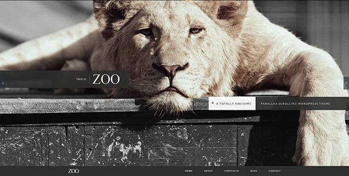 Thème Zoo One Page Parallax