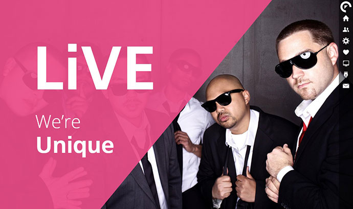 LIVE WordPress Interactif One Page Parallax
