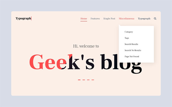 Typograph – Thème de blog WordPress Gutenberg axé sur le contenu