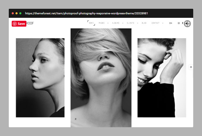 Photopreuve | Thème WordPress réactif pour la photographie