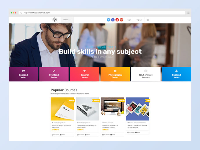 Wykwalifikowani | Szkolne kursy edukacyjne Motyw WordPress