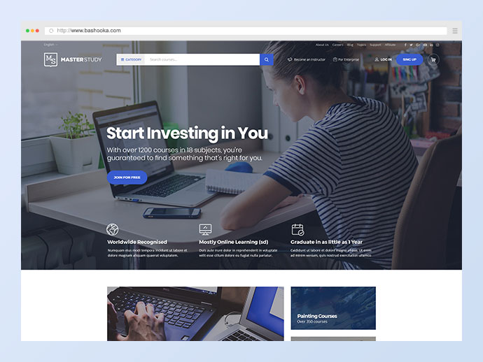 Masterstudy Education - Motyw WordPress LMS dla edukacji, e-learningu i kursów online