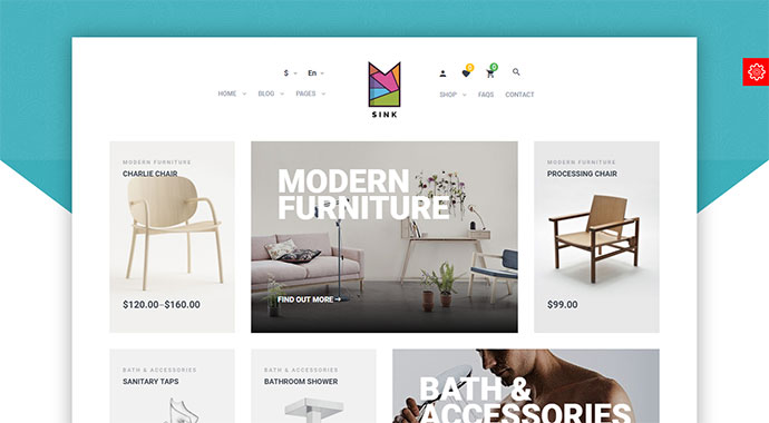 Sink — минималистичная тема WordPress для WooCommerce