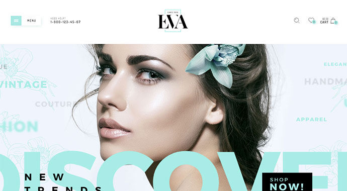 Eva — адаптивная тема WooCommerce