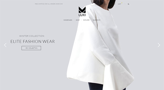 Luxi — роскошная элегантная тема WordPress для WooCommerce