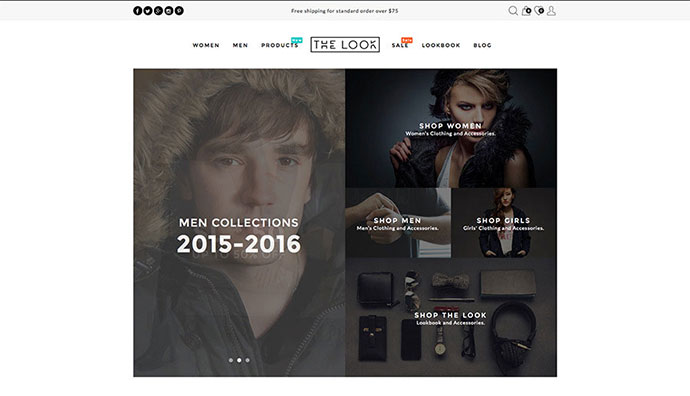 The Look — чистая, отзывчивая тема WooCommerce