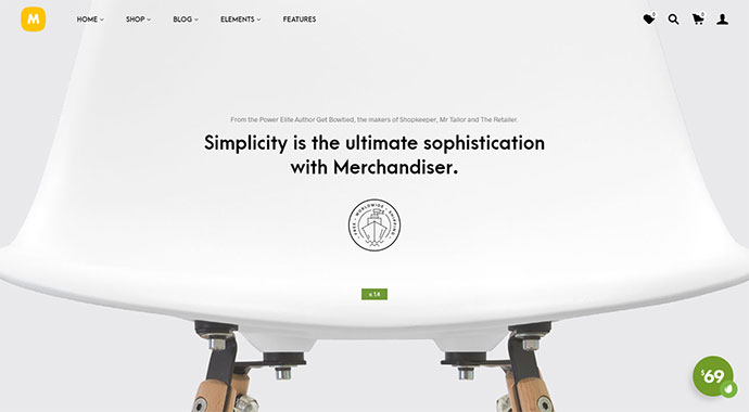 Merchandiser — тема WordPress электронной коммерции для WooCommerce