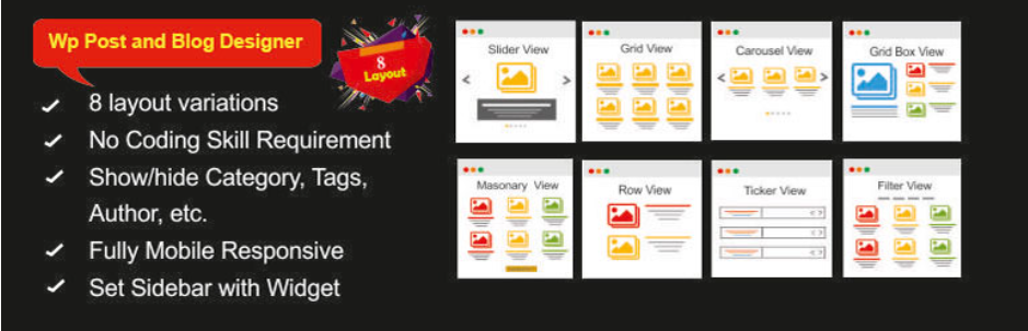 Wp Post e Designer de Blog