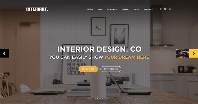 InteriArt - 家具和室内 WordPress 主题
