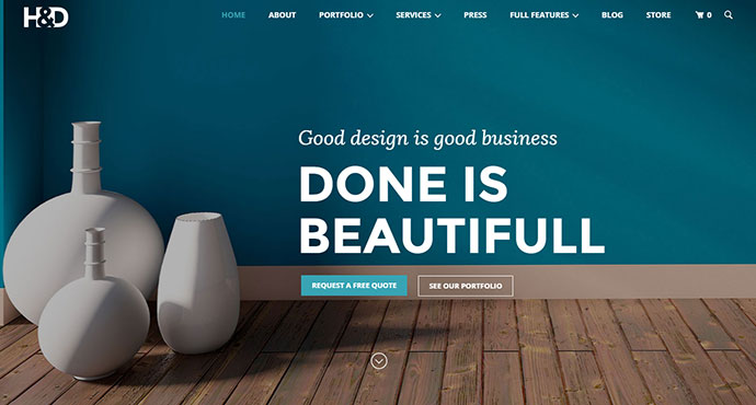 H&D - 室内设计 WordPress 主题