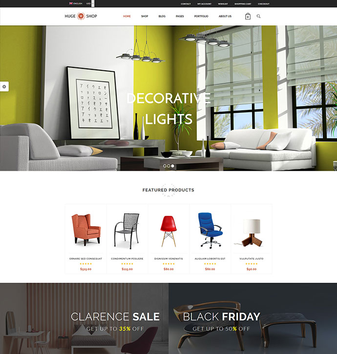 HugeShop - 奇妙的多概念 WordPress 主题