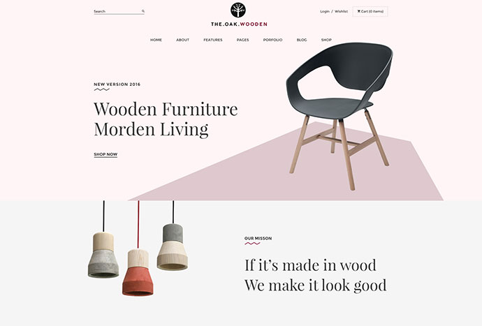 用于家具装饰设计电子商务商店的 WordPress WooCommerce 主题