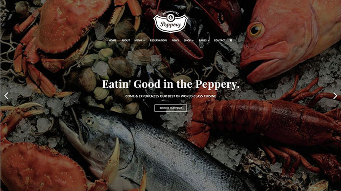 Peppery - 餐厅/咖啡厅/食品在线 WP 主题