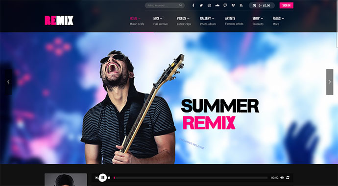 Remix Music - Musikband-Thema