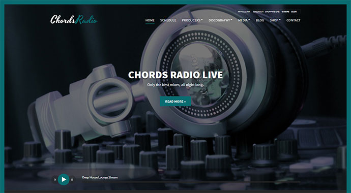 Akkorde - Musik / Künstler / Radio WordPress-Theme