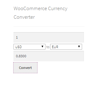 Este es el widget de conversión de moneda