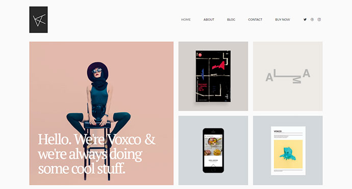 Voxco - Tema de cartera para personas creativas
