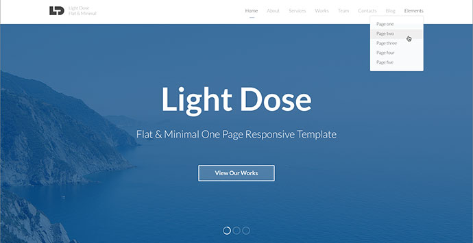 LightDose — Tema de WordPress plano y minimalista