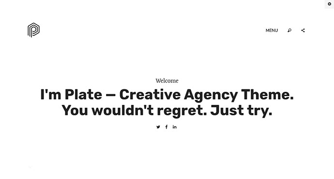Plate - Tema de la agencia creativa