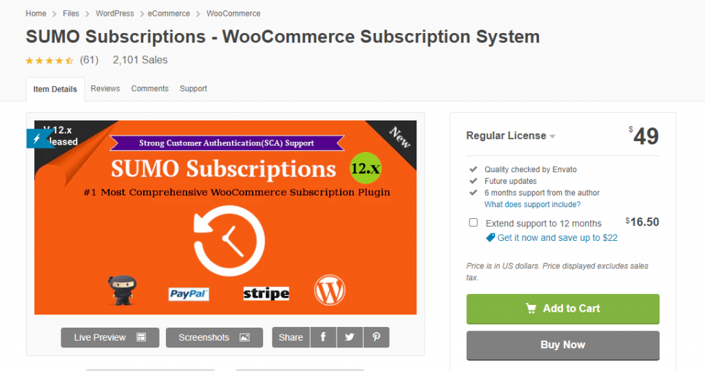 Подписки WooCommerce