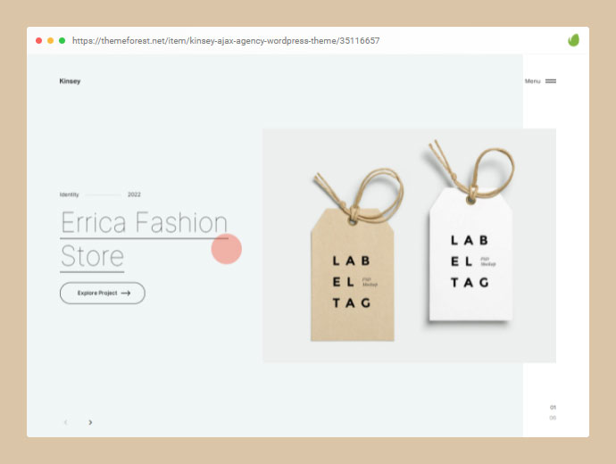 Kinsey — тема WordPress агентства AJAX