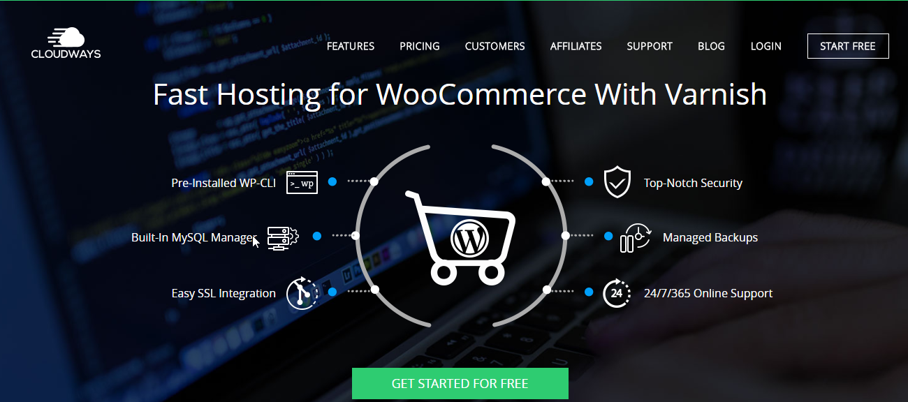 O integrare excelentă cu WooCommerce este asigurată la toate nivelurile cu Cloudways