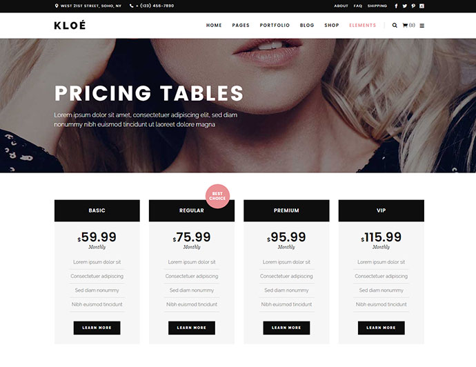 Kloe - Tema multipropósito de moda y estilo de vida