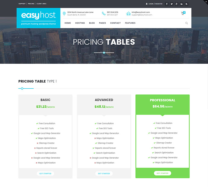 EasyWeb - Tema WP para agencias de hosting, SEO y diseño web