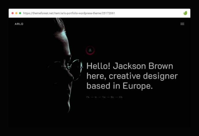 Arlo | Portafolio WordPress Tema