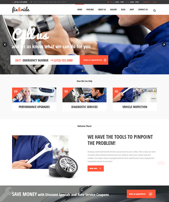 Fix & Ride Automechanic & ซ่อมรถ Theme