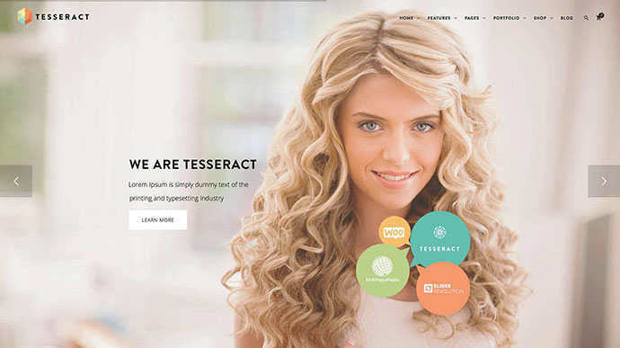 ธีม WordPress อเนกประสงค์ Tesseract