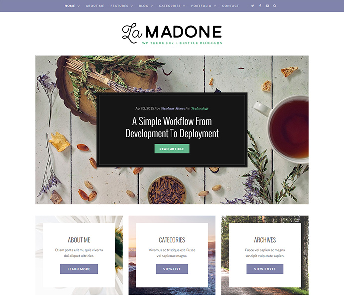ธีม LaMadone WordPress