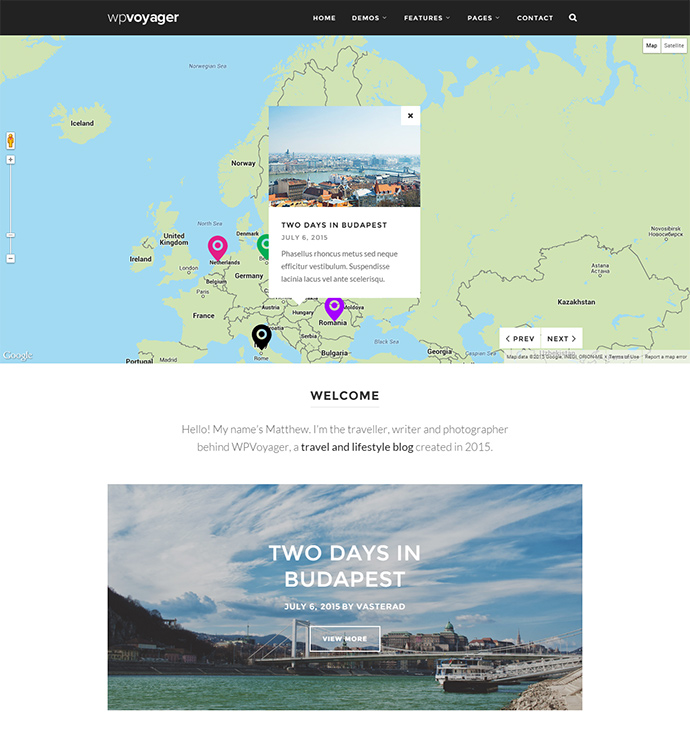 ท่องเที่ยว WordPress Themes