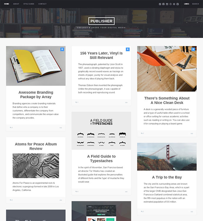 สำนักพิมพ์ WordPress Themes